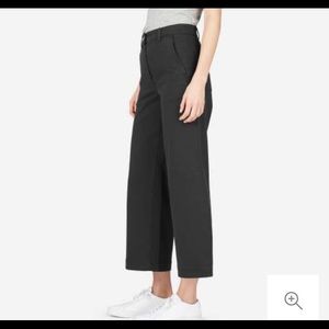 Everlane wide leg crop pant size 6/30 black